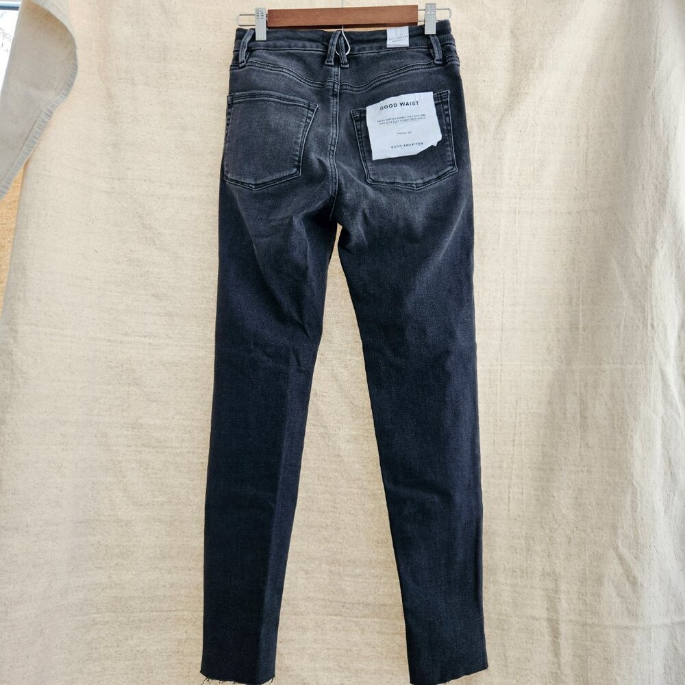 NWT Good American Black Skinny Jeans - Picture 3 of 9